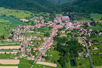 Zinswiller dans le département Bas Rhin, France vue du ciel