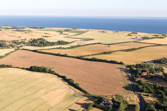 Vue aérienne de Borre dans le département Sjaelland, Danemark