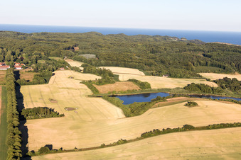 Photographie aérienne de Borre dans le département Sjaelland, Danemark