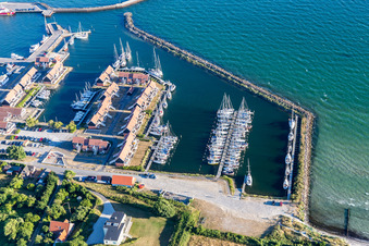 Borre dans le département Sjaelland, Danemark depuis l'avion