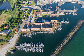 Enregistrement par drone de Borre dans le département Sjaelland, Danemark