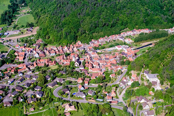 Photographie aérienne de Champs agricoles et terres agricoles à Rothbach dans le département Bas Rhin, France
