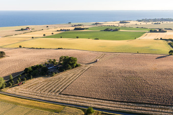 Vue d'oiseau de Borre dans le département Sjaelland, Danemark