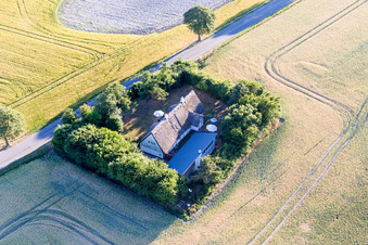 Enregistrement par drone de Borre dans le département Sjaelland, Danemark