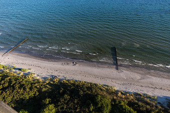 Borre dans le département Sjaelland, Danemark du point de vue du drone