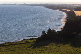 Borre dans le département Sjaelland, Danemark vu d'un drone