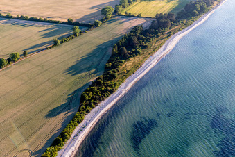 Vue oblique de Stege dans le département Sjaelland, Danemark