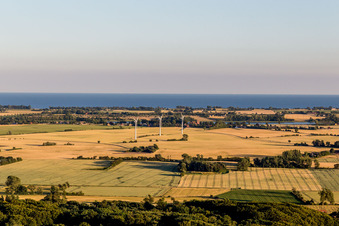 Stege dans le département Sjaelland, Danemark depuis l'avion