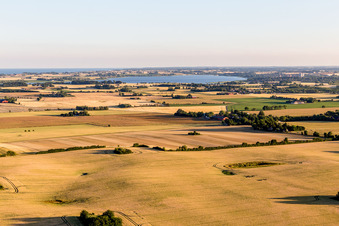 Vue d'oiseau de Stege dans le département Sjaelland, Danemark