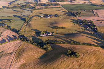 Enregistrement par drone de Borre dans le département Sjaelland, Danemark