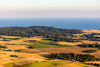 Vue aérienne de Borre dans le département Sjaelland, Danemark