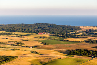Photographie aérienne de Borre dans le département Sjaelland, Danemark
