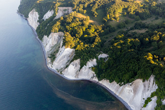 Vue aérienne de Borre dans le département Sjaelland, Danemark