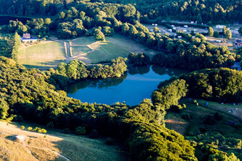 Borre dans le département Sjaelland, Danemark depuis l'avion