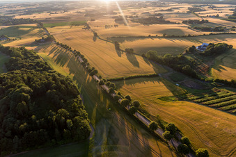 Image drone de Borre dans le département Sjaelland, Danemark