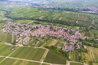 Quartier Wollmesheim in Landau in der Pfalz dans le département Rhénanie-Palatinat, Allemagne d'en haut