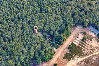 Vue aérienne de Mémorial de gymnastique sur le terrain de gymnastique Deidesheim à Deidesheim dans le département Rhénanie-Palatinat, Allemagne