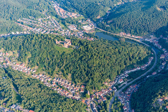 Monastère de Limbourg à le quartier Grethen in Bad Dürkheim dans le département Rhénanie-Palatinat, Allemagne d'en haut
