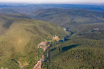 Vue aérienne de Quartier Hardenburg in Bad Dürkheim dans le département Rhénanie-Palatinat, Allemagne