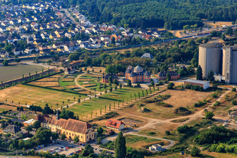 Vue aérienne de Ermitage Waghäusel à Waghäusel dans le département Bade-Wurtemberg, Allemagne