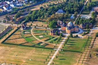 Ermitage Waghäusel à Waghäusel dans le département Bade-Wurtemberg, Allemagne d'en haut