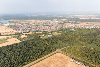 Vue aérienne de Quartier Wiesental in Waghäusel dans le département Bade-Wurtemberg, Allemagne