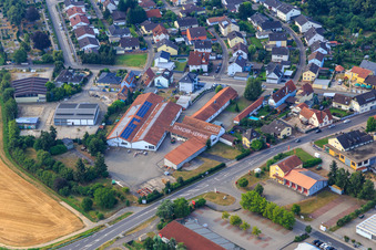 Vue aérienne de Céramiques Schnorr à Rheinzabern dans le département Rhénanie-Palatinat, Allemagne