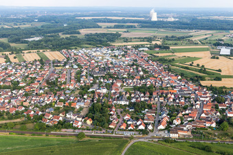 Quartier Heiligenstein in Römerberg dans le département Rhénanie-Palatinat, Allemagne depuis l'avion