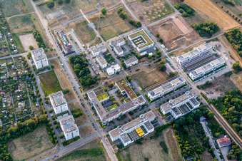 Photographie aérienne de Parc technologique Karlsruhe à le quartier Rintheim in Karlsruhe dans le département Bade-Wurtemberg, Allemagne