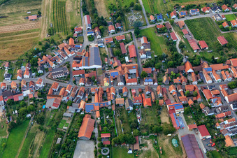 Vue aérienne de Kirchstr à Schweighofen dans le département Rhénanie-Palatinat, Allemagne