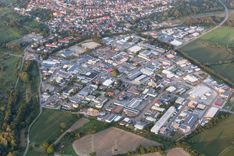 Quartier Eggenstein in Eggenstein-Leopoldshafen dans le département Bade-Wurtemberg, Allemagne vue d'en haut