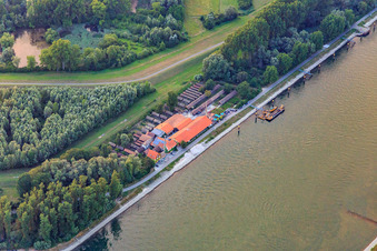 Vue aérienne de Musée de la briqueterie de Sondernheim à Germersheim dans le département Rhénanie-Palatinat, Allemagne