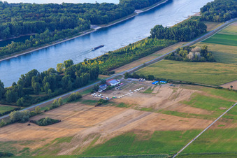 Photographie aérienne de Aérodrome de Herrenteich à Hockenheim dans le département Bade-Wurtemberg, Allemagne