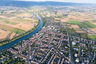 Photographie aérienne de Quartier Edingen in Edingen-Neckarhausen dans le département Bade-Wurtemberg, Allemagne