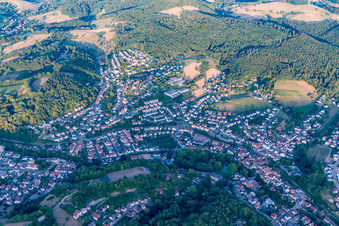 Vue oblique de Birkenau dans le département Hesse, Allemagne