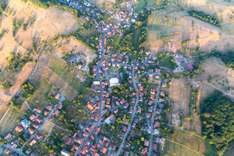 Vue aérienne de Quartier Zotzenbach in Rimbach dans le département Hesse, Allemagne