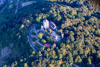 Vue aérienne de Auberge de jeunesse DJH Starkenburg/Heppenheim (Bergstraße) à Heppenheim dans le département Hesse, Allemagne