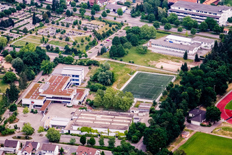 Vue aérienne de IGS Rülzheim à Rülzheim dans le département Rhénanie-Palatinat, Allemagne