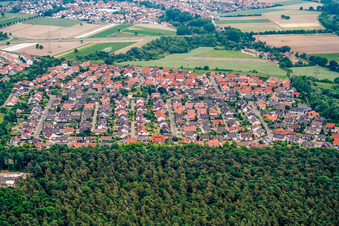 Vue aérienne de Anneau Sud à Rülzheim dans le département Rhénanie-Palatinat, Allemagne