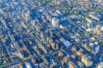 Quartier BASF in Ludwigshafen am Rhein dans le département Rhénanie-Palatinat, Allemagne vue d'en haut