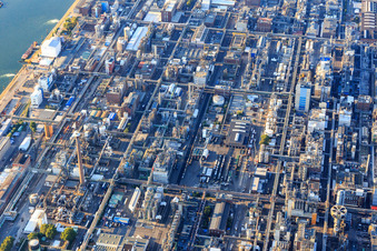 Image drone de Quartier BASF in Ludwigshafen am Rhein dans le département Rhénanie-Palatinat, Allemagne