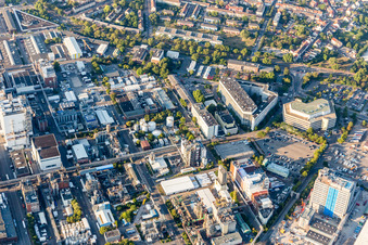 Quartier BASF in Ludwigshafen am Rhein dans le département Rhénanie-Palatinat, Allemagne vu d'un drone