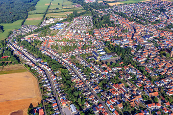 Vue aérienne de Rue Ketteler à Herxheim bei Landau dans le département Rhénanie-Palatinat, Allemagne
