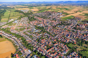 Vue aérienne de Rue Litzelhorst à Herxheim bei Landau dans le département Rhénanie-Palatinat, Allemagne