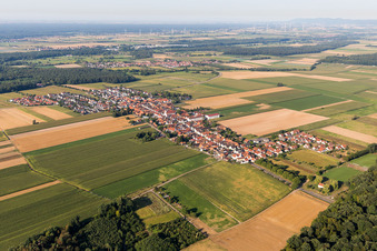 Enregistrement par drone de Quartier Hayna in Herxheim bei Landau dans le département Rhénanie-Palatinat, Allemagne