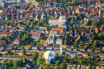 Vue aérienne de Entre Goethe- et Marktstr à Kandel dans le département Rhénanie-Palatinat, Allemagne