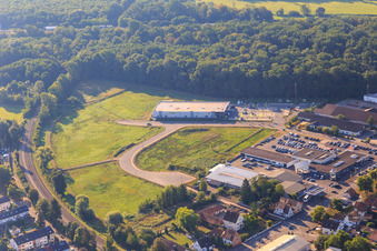Vue aérienne de EDEKA à Kandel dans le département Rhénanie-Palatinat, Allemagne
