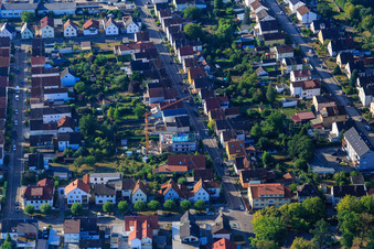 Vue aérienne de Chantier de construction sur Waldstr à Kandel dans le département Rhénanie-Palatinat, Allemagne
