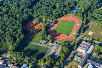 Photographie aérienne de Stade Bienwald à Kandel dans le département Rhénanie-Palatinat, Allemagne