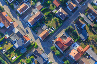 Vue aérienne de Haardt-/Birkenstr à Kandel dans le département Rhénanie-Palatinat, Allemagne